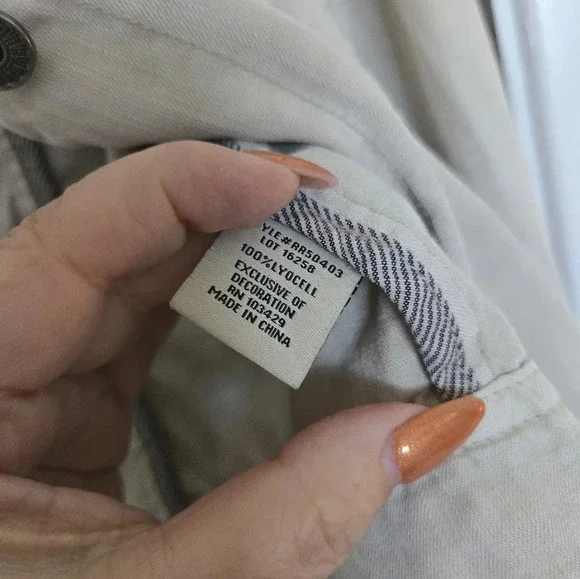 Anthropologie Marrakech | Lightweight Beige Cream Denim Style Jacket Sz S - Picture 4 of 6